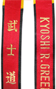 Deluxe Satin Red Master&Shihan Belt